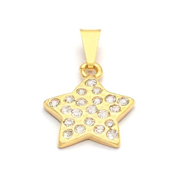 Imagem de Pingente estrela cravejada em strass - 0204799 