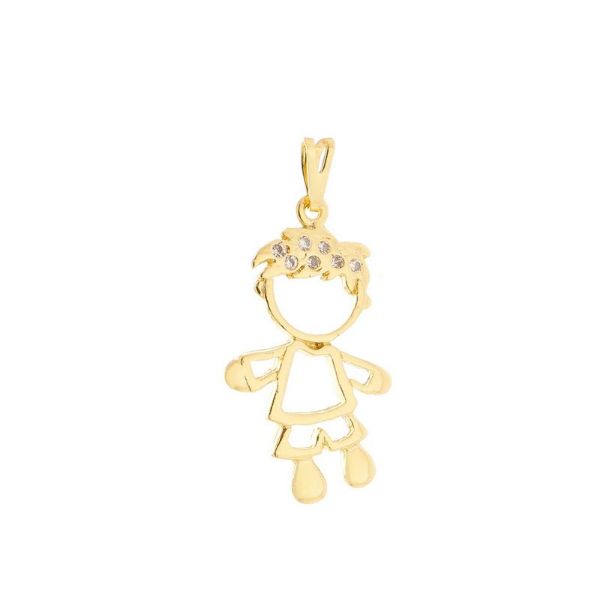 Imagem de Pingente menino com pedras strass - 0205753