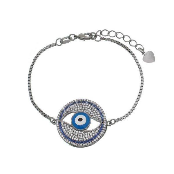 Imagem de Pulseira olho grego pedra zircônia - 0404536