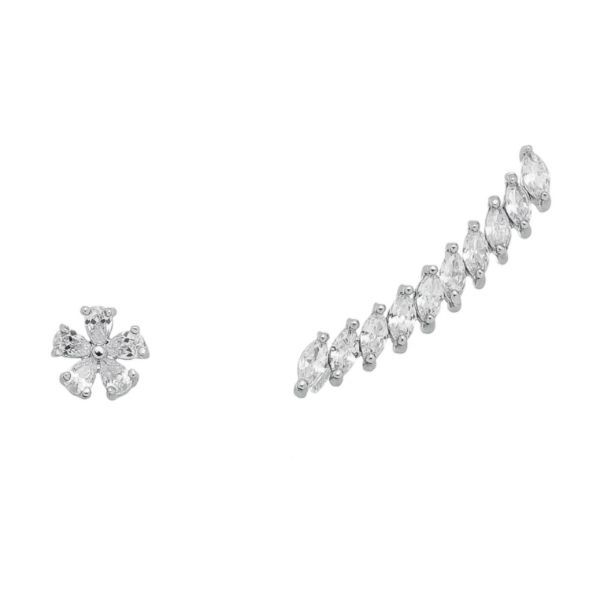 Imagem de Brinco Ear cuff flor zircônia - 0524738