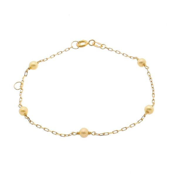 Imagem de Pulseira Ouro 18k pérola - 1600001