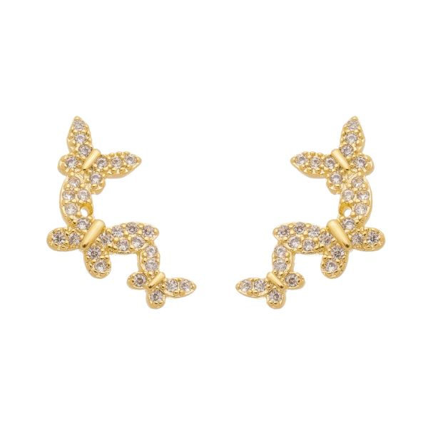 Imagem de Brinco ear cuff borboletas - 0525151