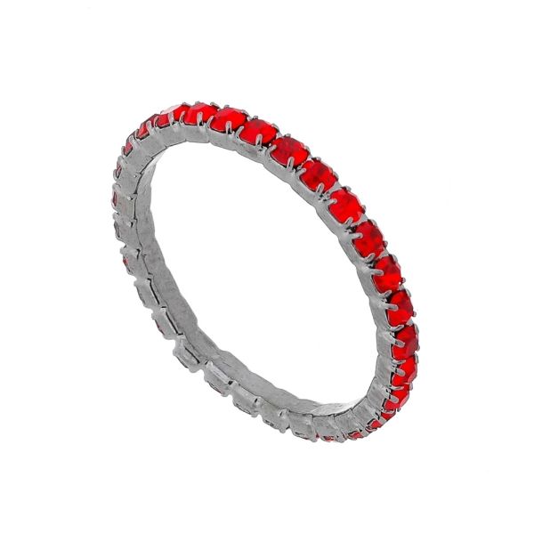 Imagem de Aliança inteira strass - 0105317 Vermelho