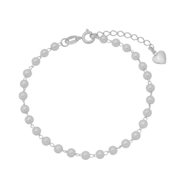 Imagem de Pulseira com pérola 4mm; 18cm - 0406205 - 