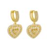 Imagem de Brinco argola coração zircônia - 0526180
