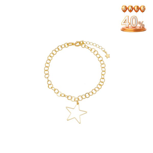 Imagem de Pulseira  cadeado  com estrela - 0406279 -  