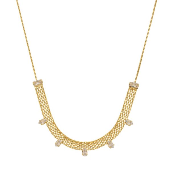 Imagem de Corrente lacraia com zircônia - 0306794