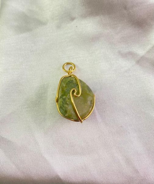 Imagem de Pingente pedra verde natural  - 0207950