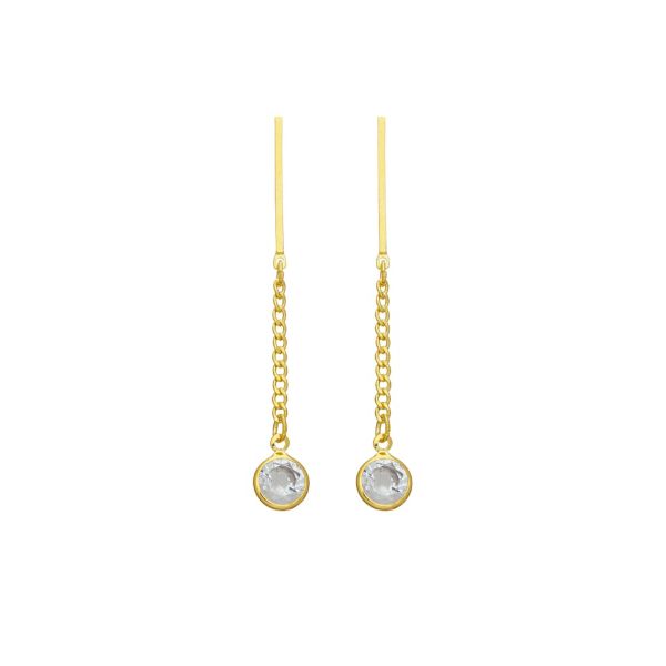 Imagem de Brinco pingente pedra 8,0mm - 0525751