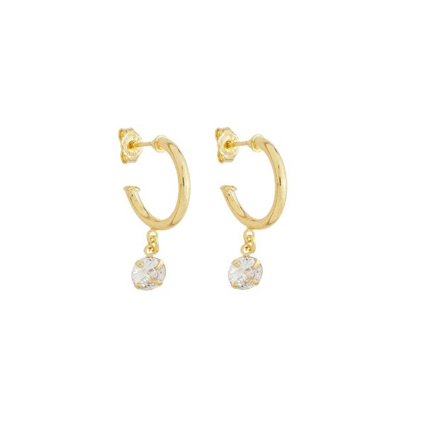 Imagem de Brinco argola com zircônia - 0525526