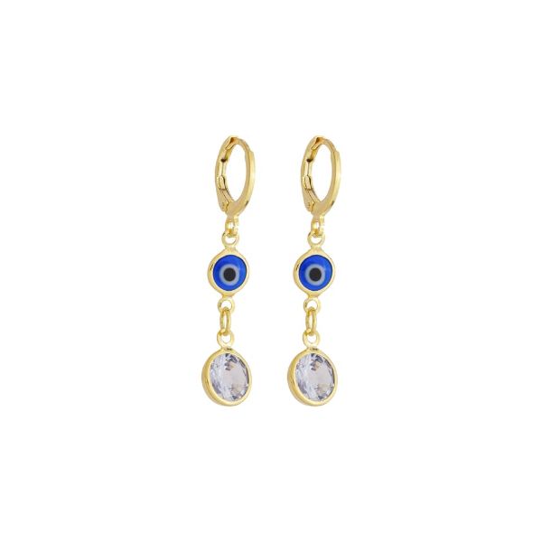 Imagem de Brinco argola com olho grego - 0525763