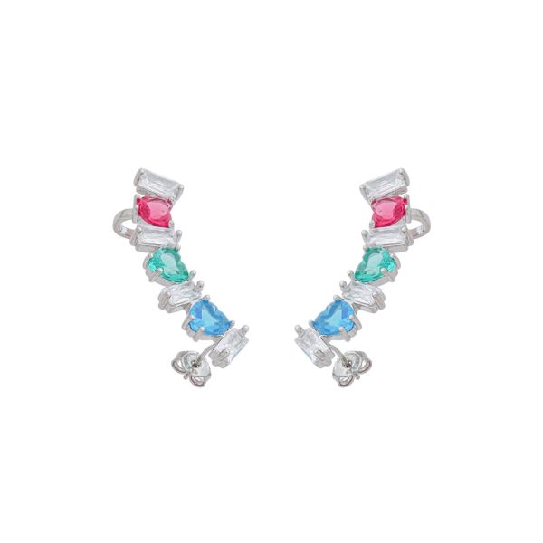 Imagem de Brinco ear cuff pedra zircônia colorida - 0525958