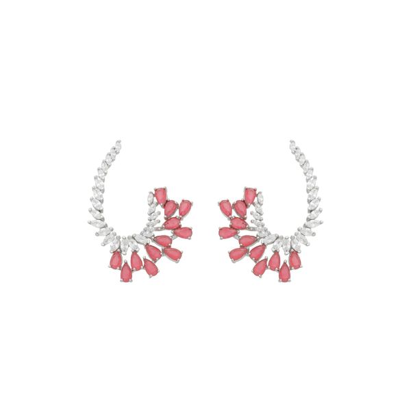 Imagem de Brinco zircônia pink - 0527941