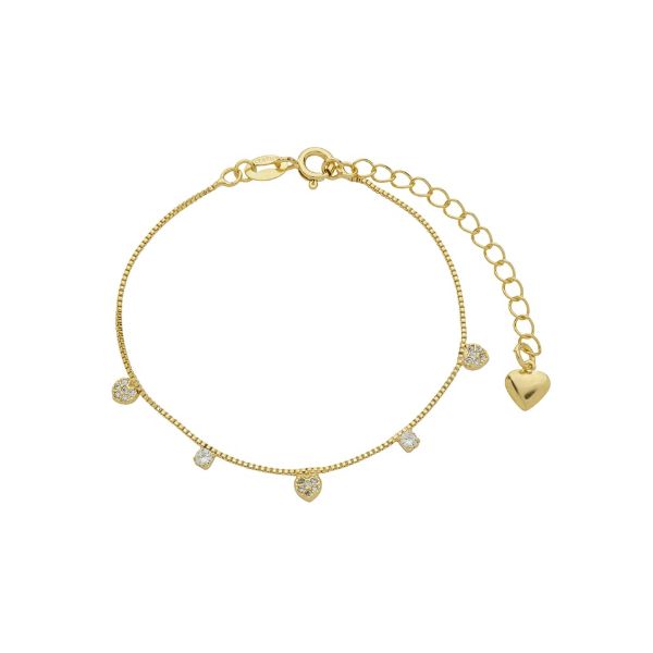 Imagem de Pulseira coração zircônia - 0406288