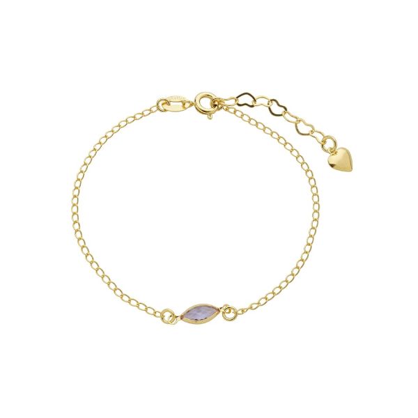 Imagem de Pulseira pedra navete lilás - 0406103