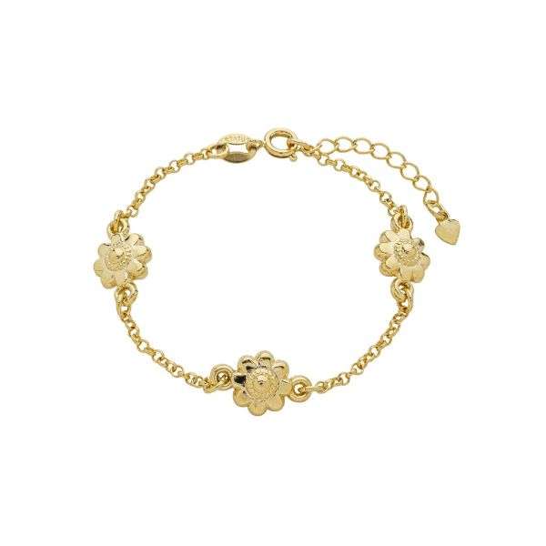 Imagem de Pulseira malha portuguesa flor  - 0404474