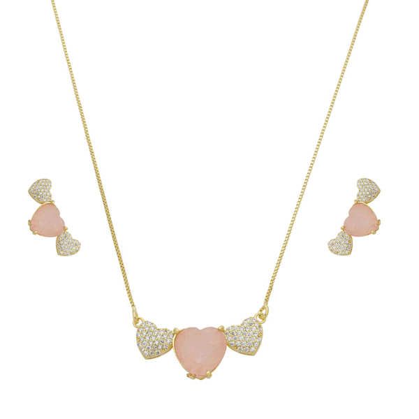 Imagem de Conjunto coração fusion rosa - 1101437