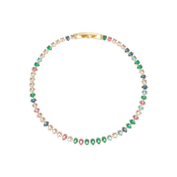 Imagem de Pulseira riviera zircônia colorida - 0406121