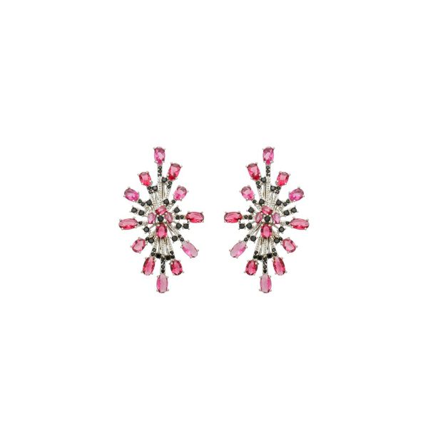 Imagem de Brinco zircônia pink  - 0527946