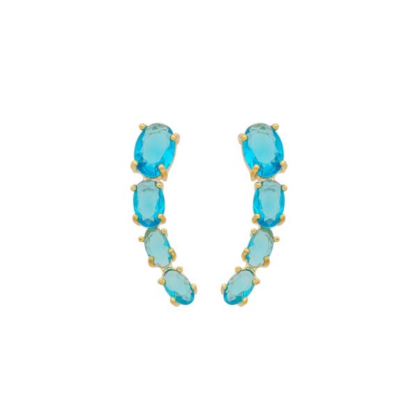 Imagem de Brinco ear cuff  zircônia azul - 0526724