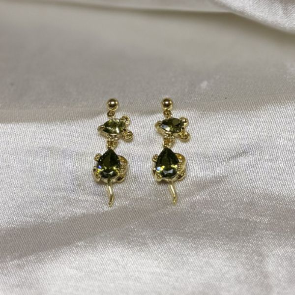 Imagem de Brinco rato peridoto zircônia  - 0528579