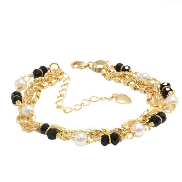 Imagem de Pulseira 3 voltas pérolas  - 0403667