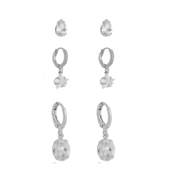 Imagem de Brinco trio argola zircônia - 0528664