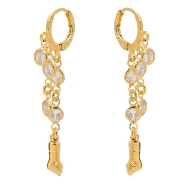 Imagem de Brinco argola click figa  - 0522069