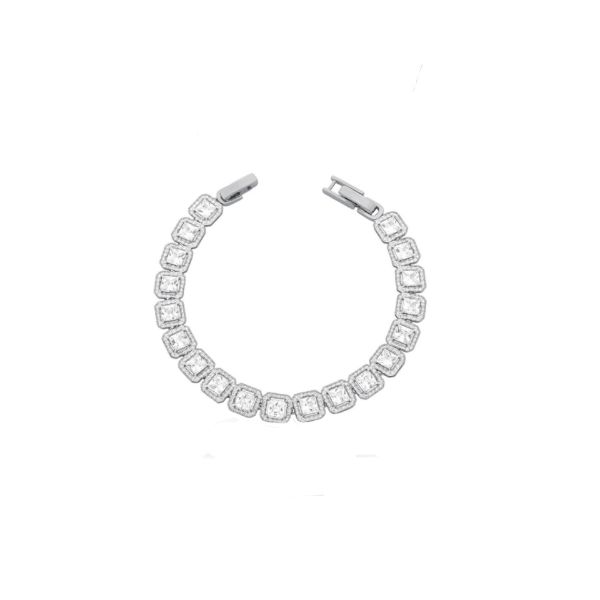 Imagem de Pulseira riviera quadrada zircônia  - 0406533