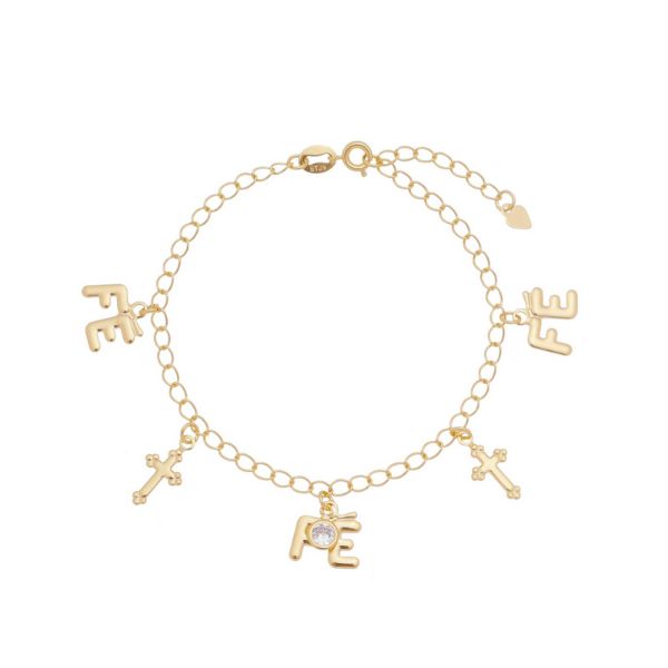 Imagem de Pulseira elos iguais Fé  - 0405582