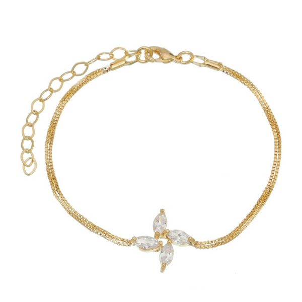 Imagem de Pulseira flor zircônia  - 0405055
