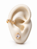 Imagem de Kit Brinco gota e piercing - 0528846 BRANCO