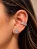 Imagem de Kit Brinco oval e piercing - 0528845 BRANCO