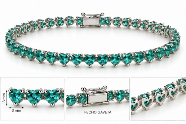Imagem de Pulseira riviera zircônia - 0406553 TURMALINA