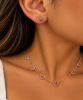 Imagem de Conjunto coração pink zircônia - 1101470