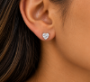 Imagem de Brinco coração 10x10mm zircônia - 0528813