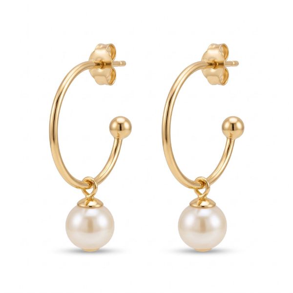 Imagem de Brinco argola pérola 8mm - 0528605